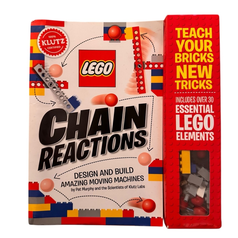 LEGO Chain Reactions: Design and Build Amazing Moving Machines Activity Book NEW